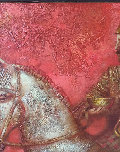 Abstract oil painting Scythian legend Anatoly Borisovich Tarabanov