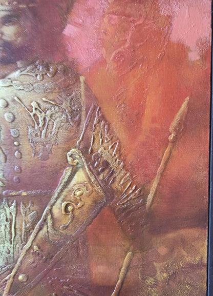 Abstract oil painting Scythian legend Anatoly Borisovich Tarabanov