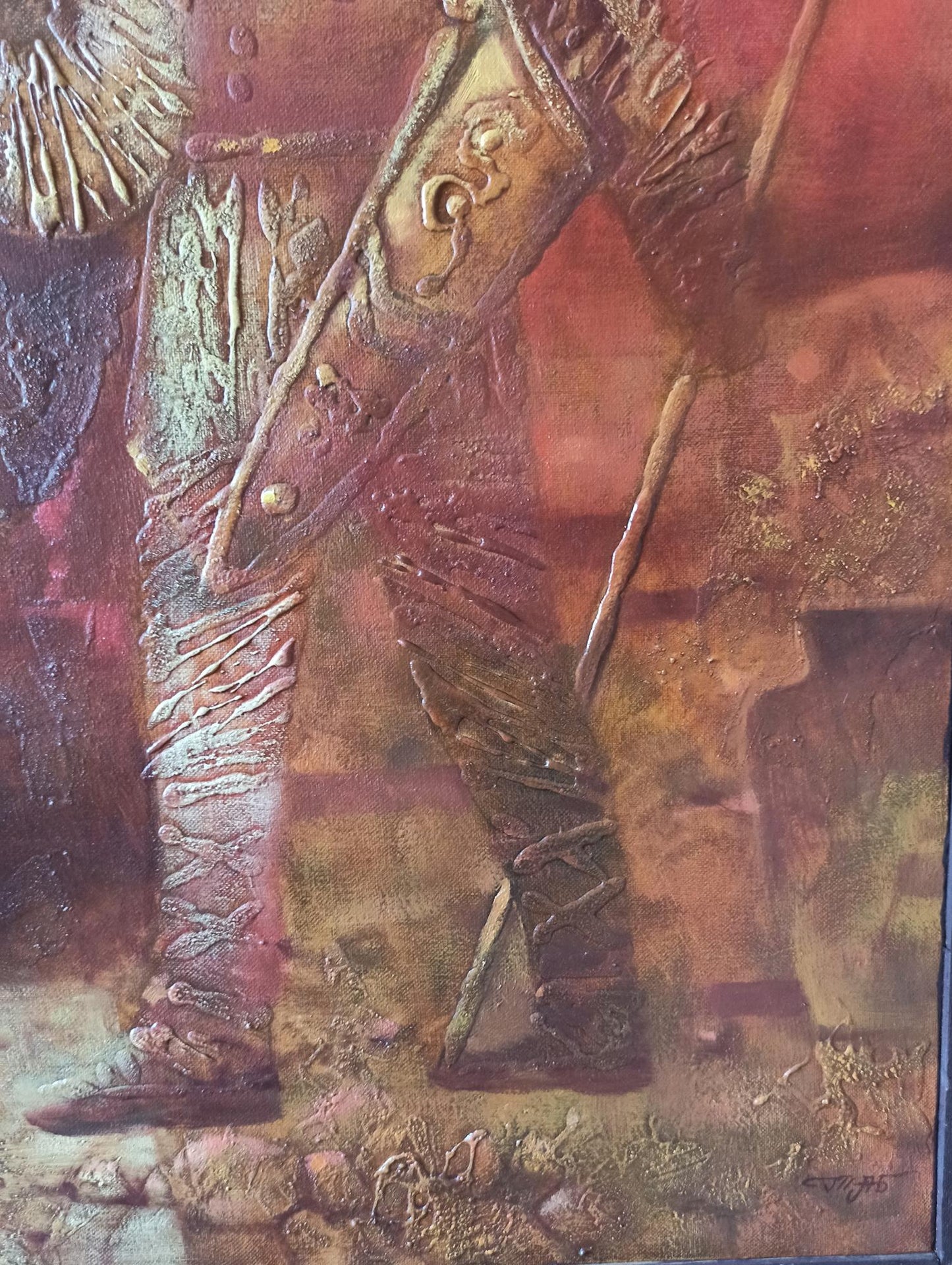 Abstract oil painting Scythian legend Anatoly Borisovich Tarabanov