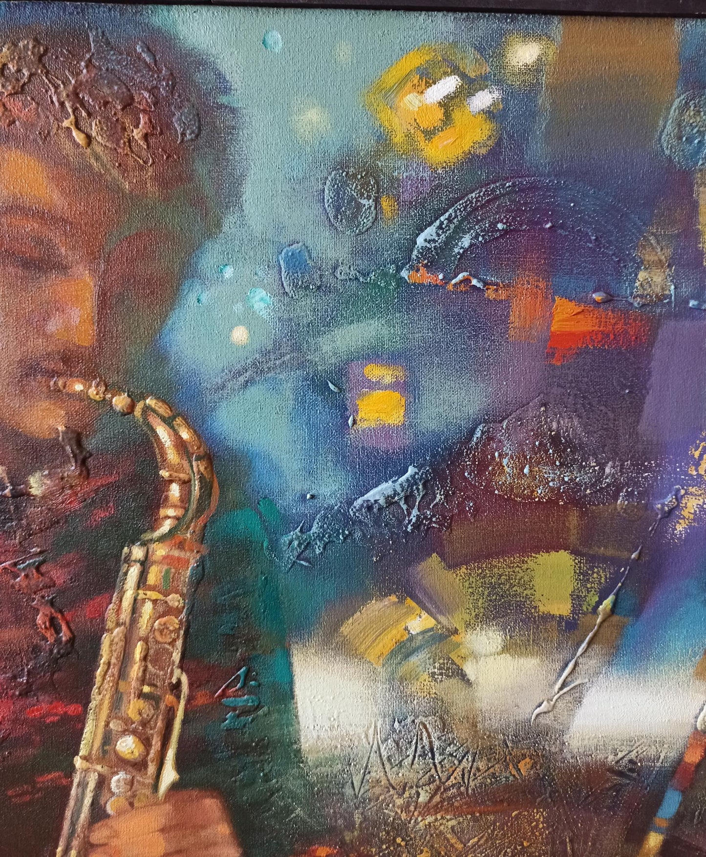 Abstract oil painting Jazzy Twilight Anatoly Tarabanov