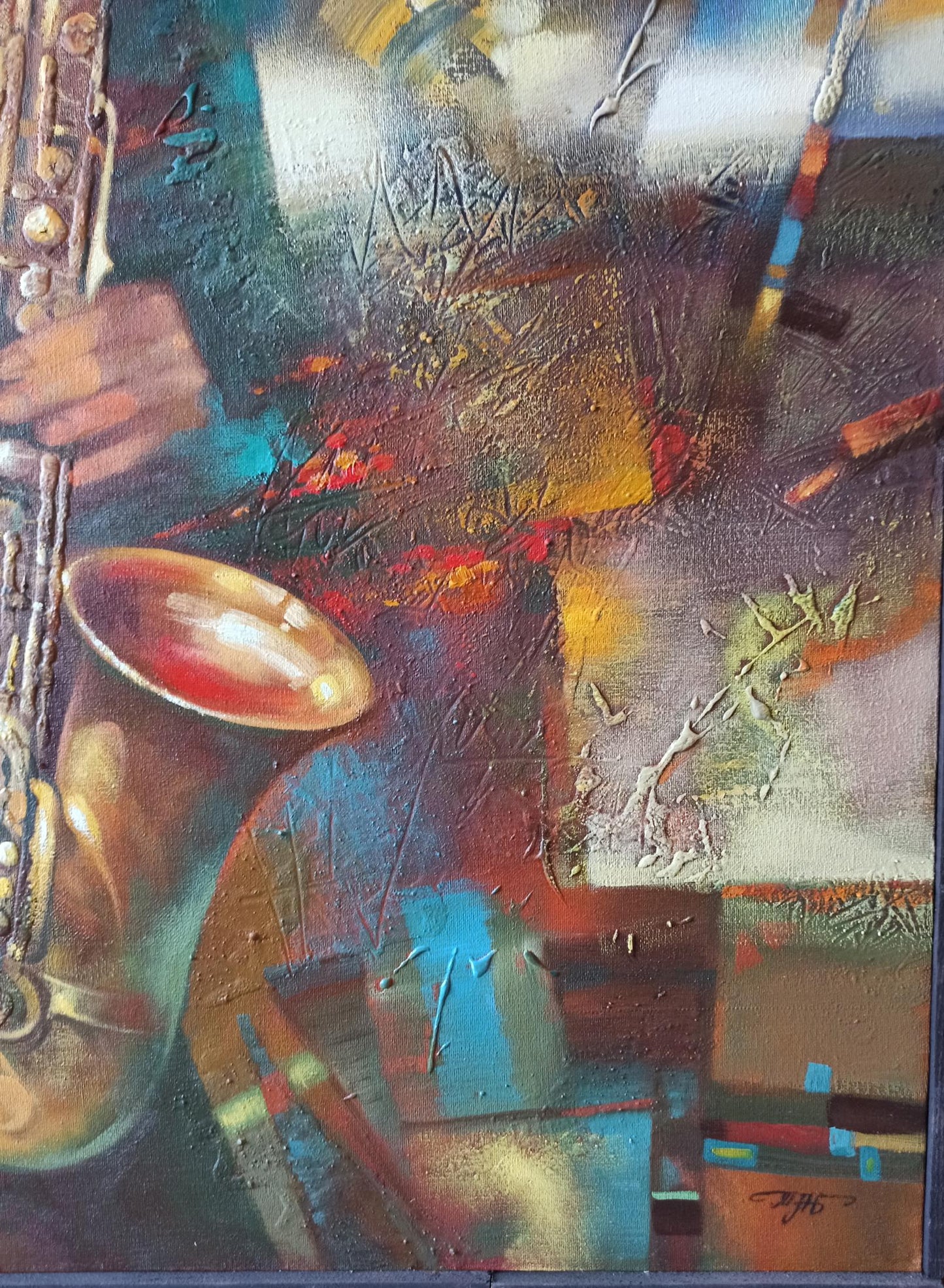 Abstract oil painting Jazzy Twilight Anatoly Tarabanov