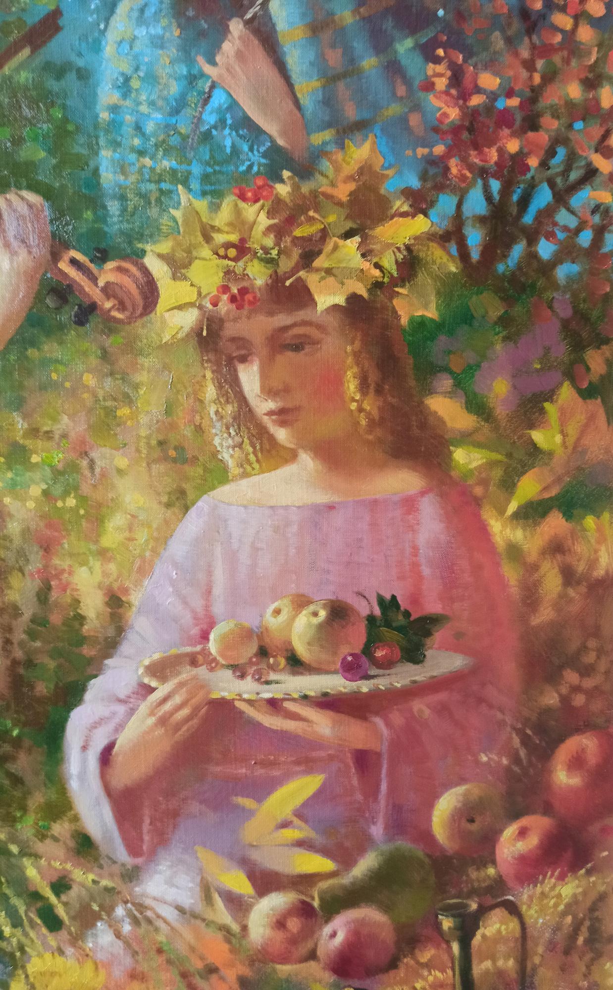 Abstract oil painting Seasons Anatoly Borisovich Tarabanov