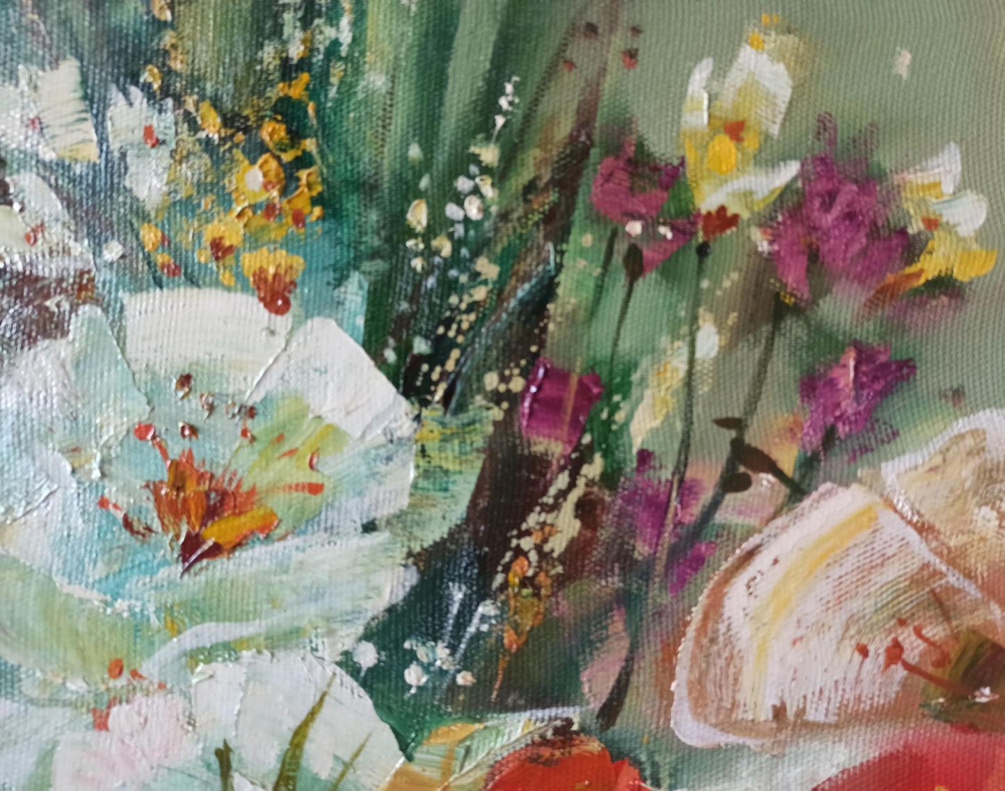 Abstract oil painting Garden Delight Anatoly Tarabanov