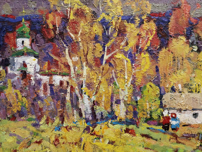 Oil painting Nature Landscape Art Autumn Landscape