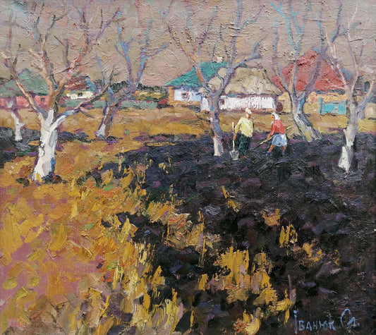 Oil painting Early spring Ivanyuk Alex