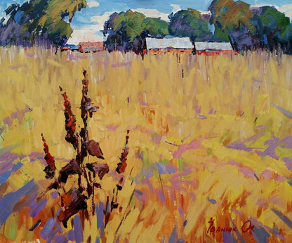 Oil painting Rural landscape Ivanyuk Alex