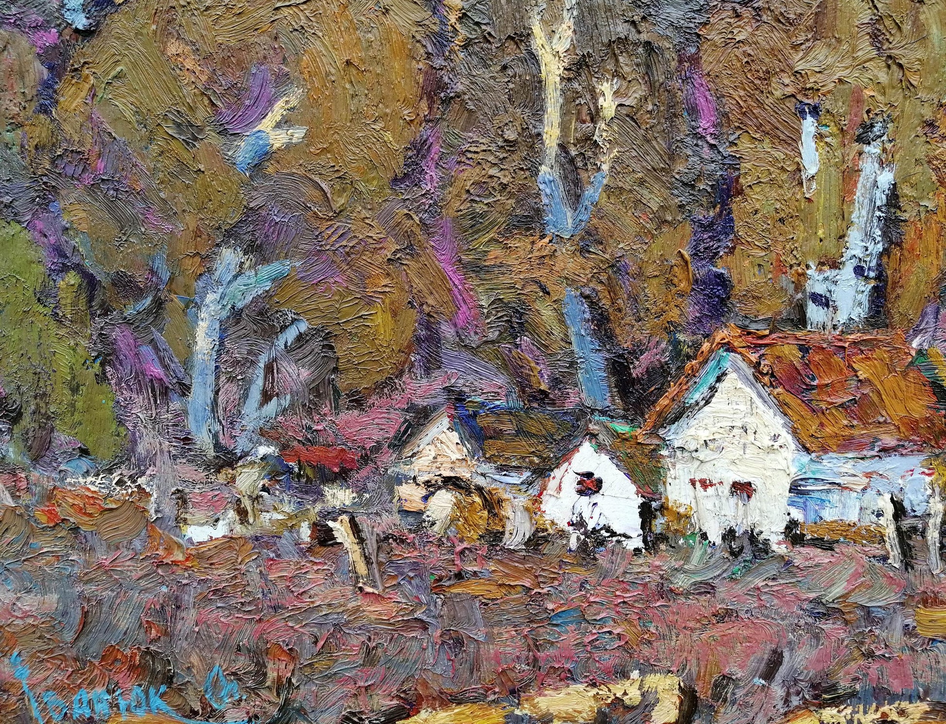 Village landscape Art