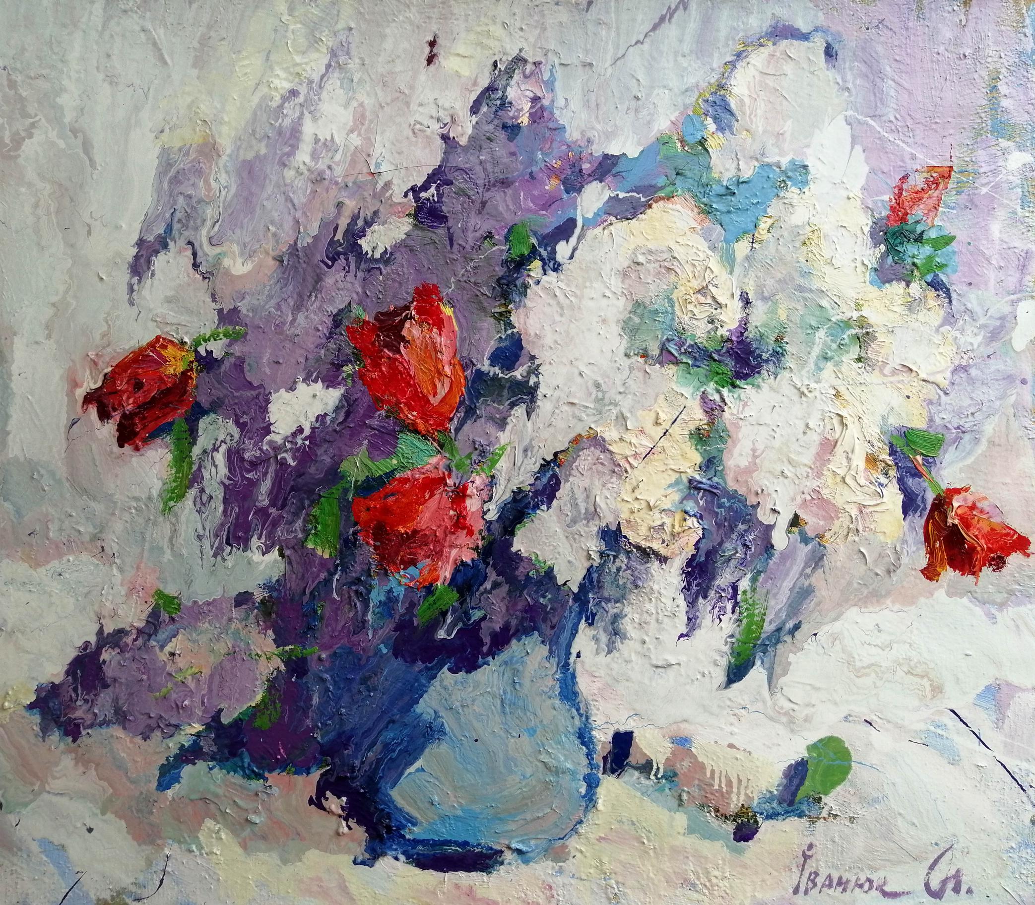 Oil painting Bouquet of flowers Ivanyuk Alex