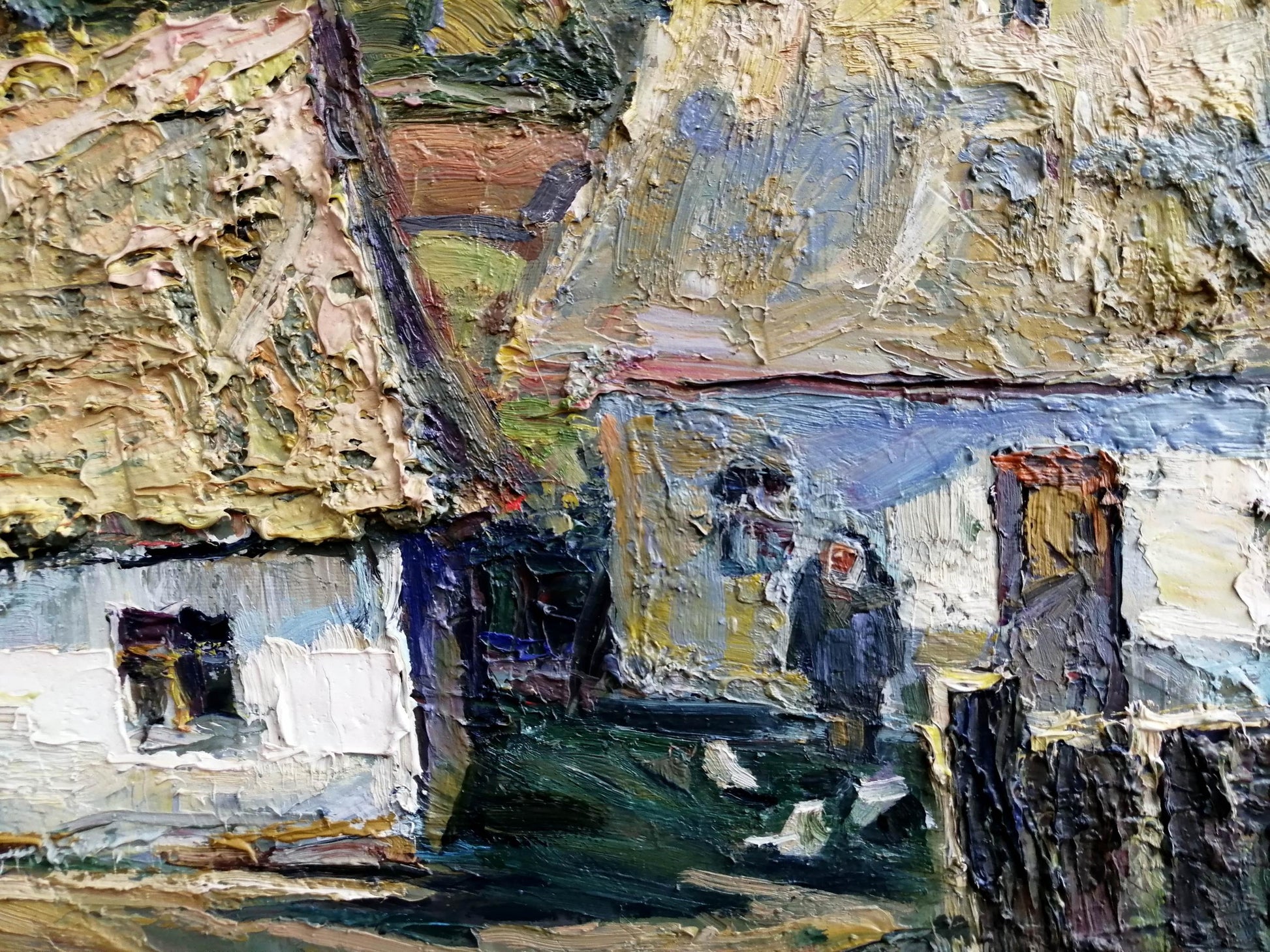 Oil Painting Village House
