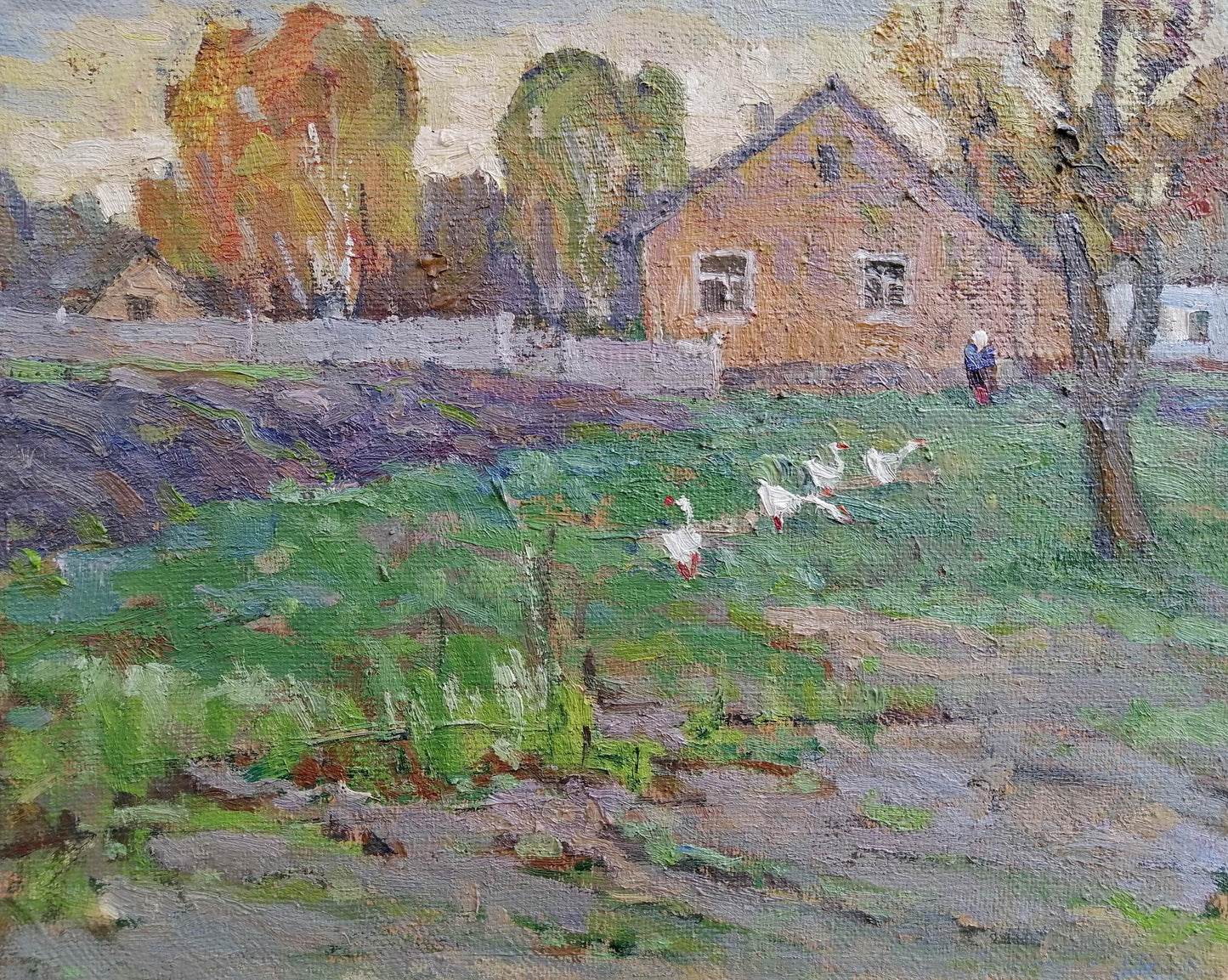 Oil painting Rural life Ivanyuk Alex