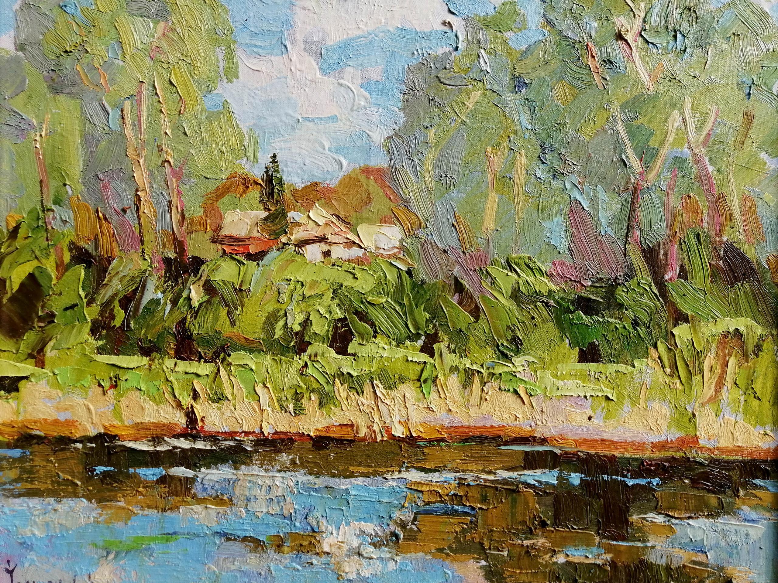 Oil painting Above the pond Ivanyuk Alex