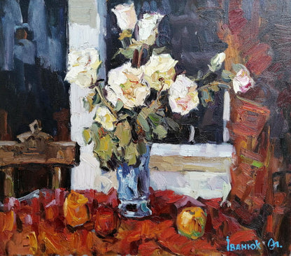 Oil painting Roses Ivanyuk Alex