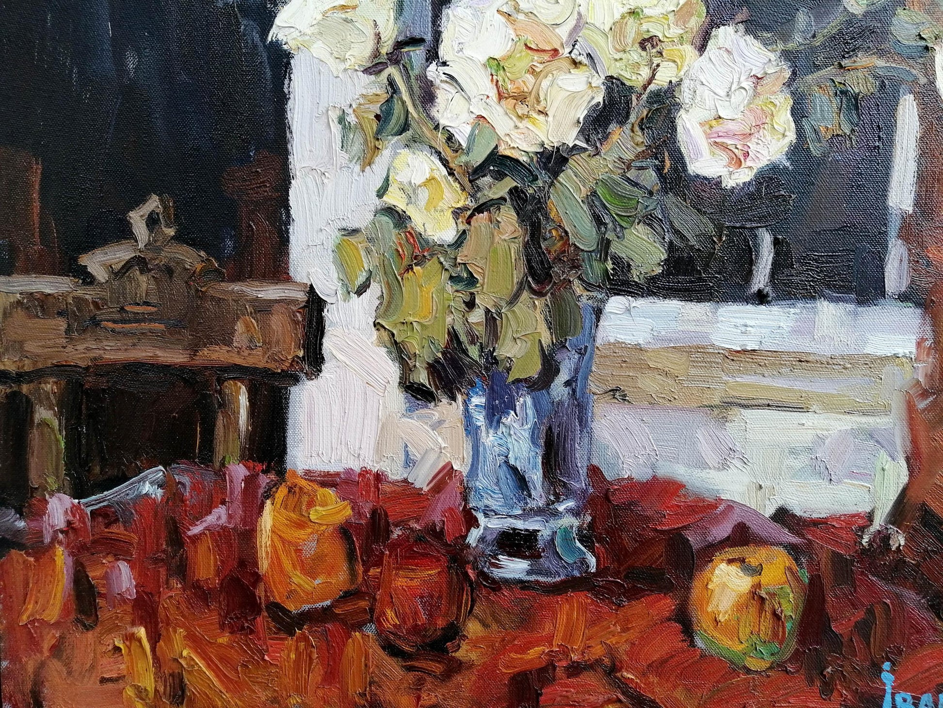 Oil Painting Floral still life 