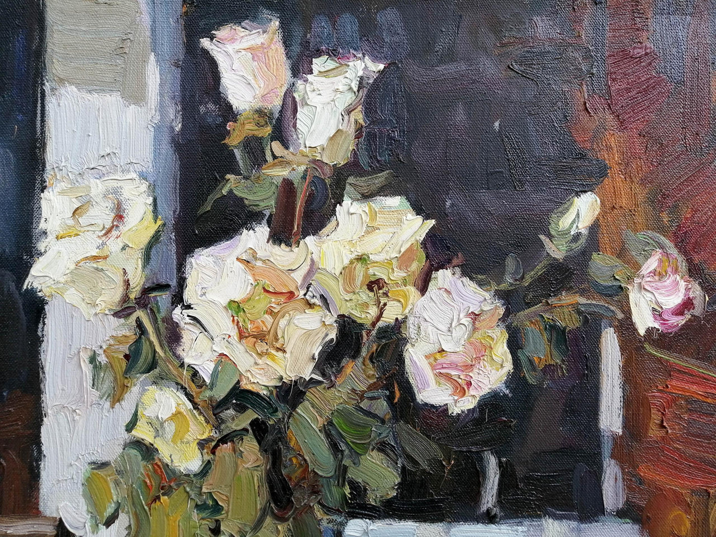 Oil Painting still life Bouquet of Flowers