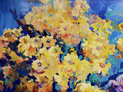 Oil paintingYellow Flowers