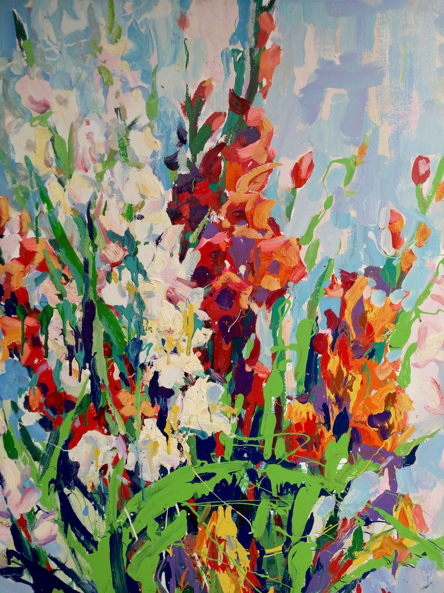 Oil painting Gladiolus 