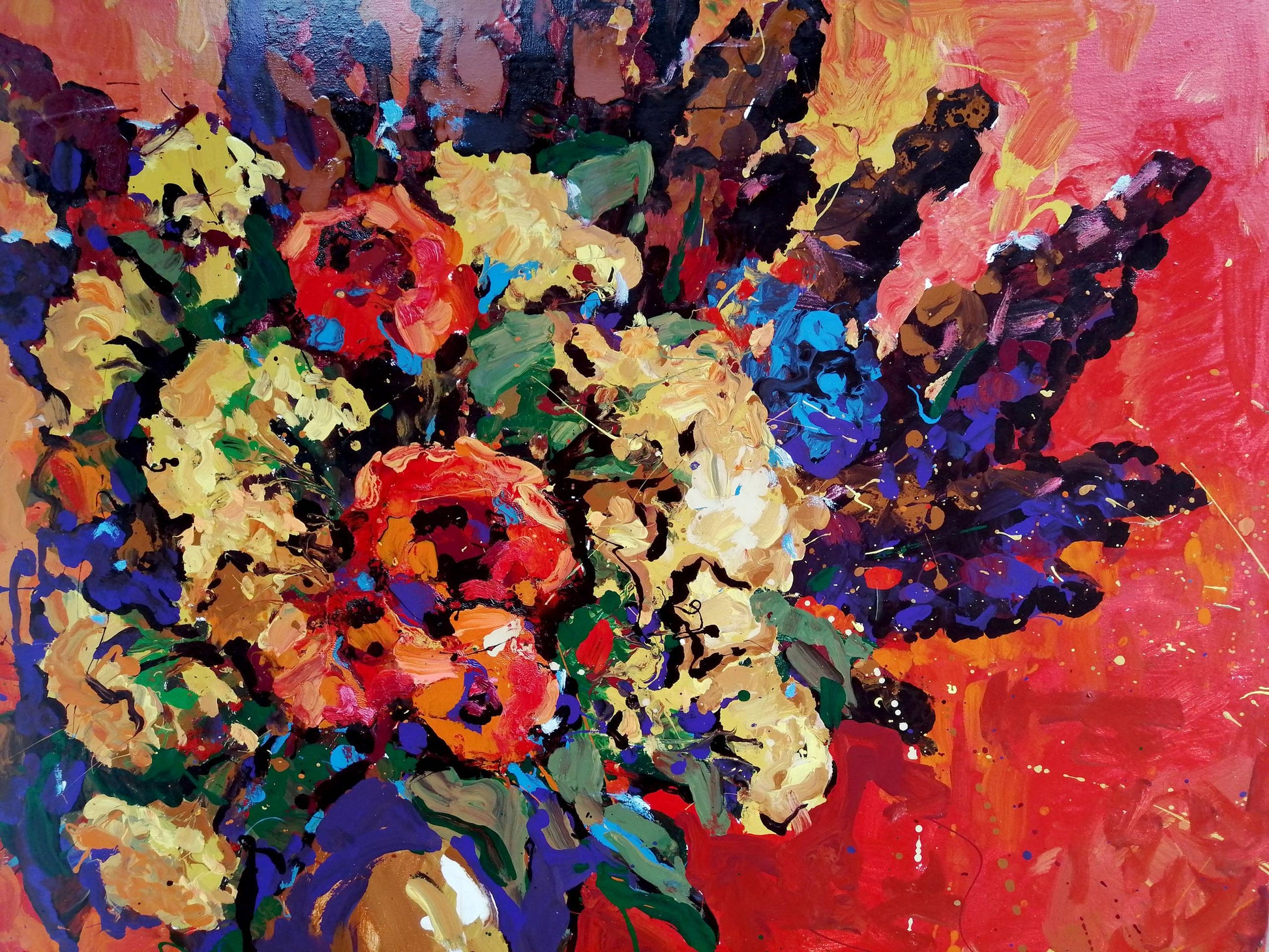 Oil painting Still life Flowers Still life Art