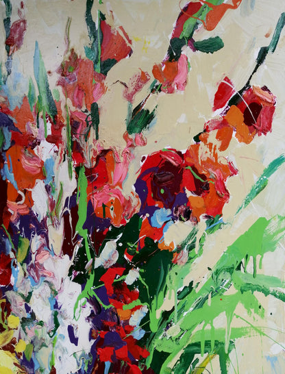 Oil painting  flowers 