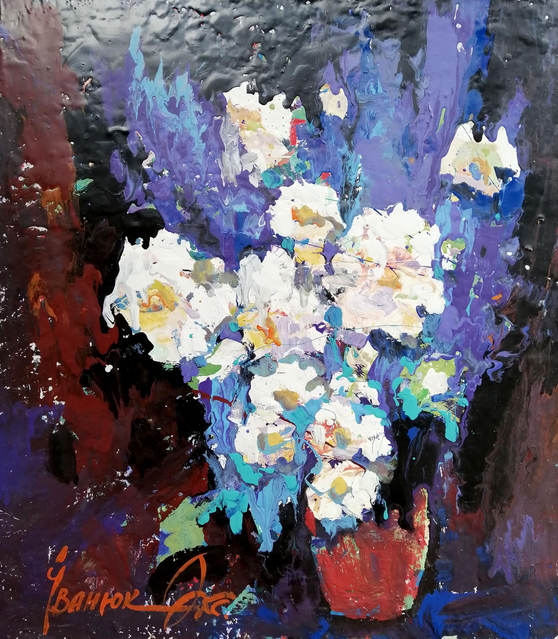 Oil painting Morning flowers Ivanyuk Oksana