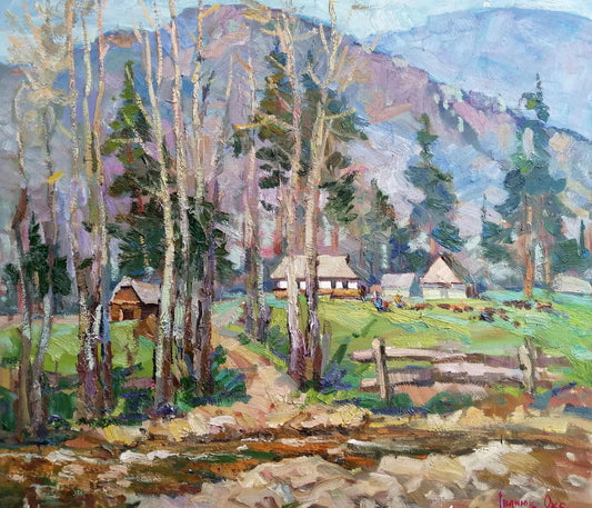 Oil painting Carpathians Ivanyuk Oksana