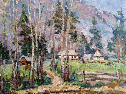 Oil painting Carpathians