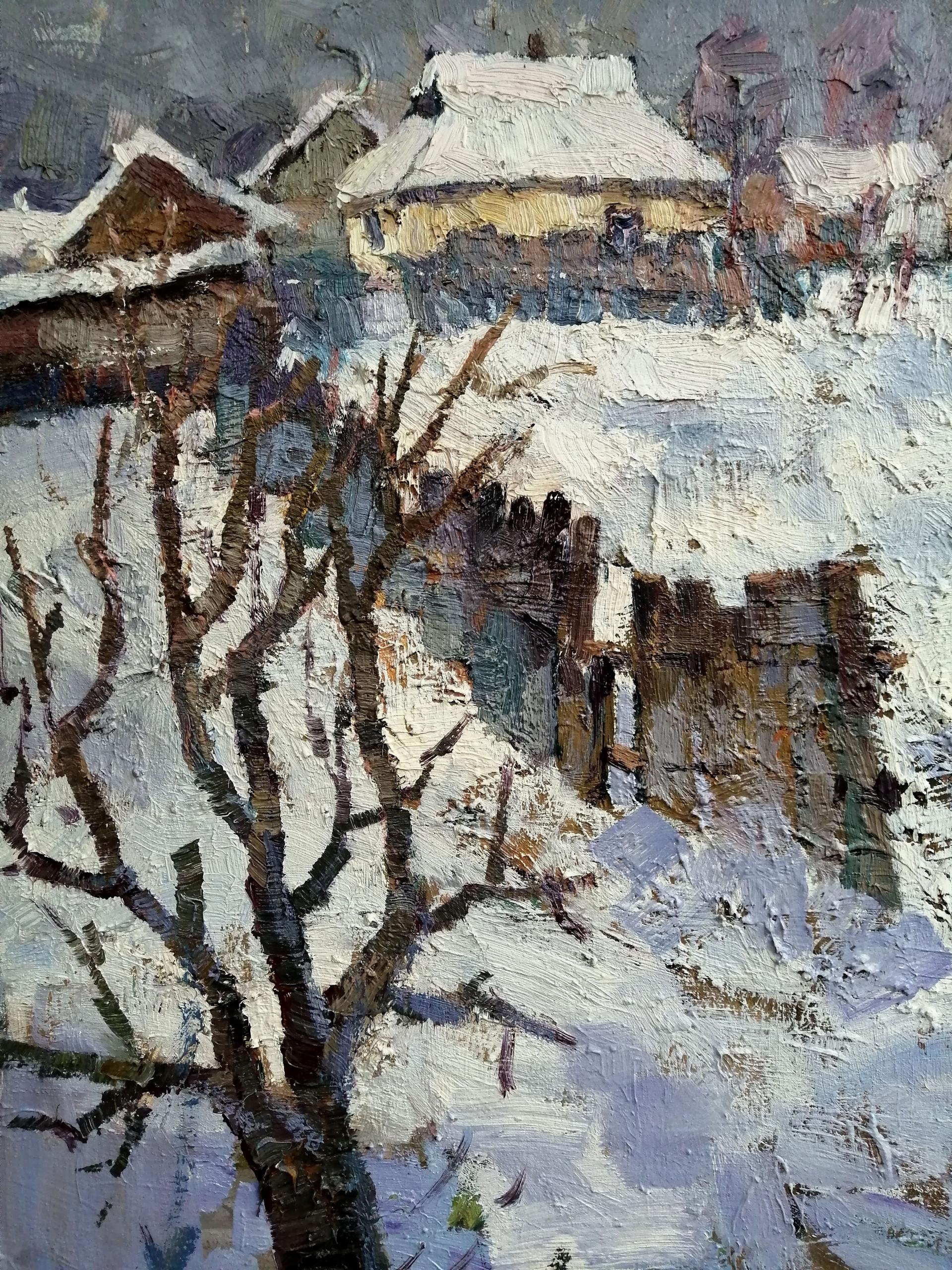 Oil Painting  Art Winter 