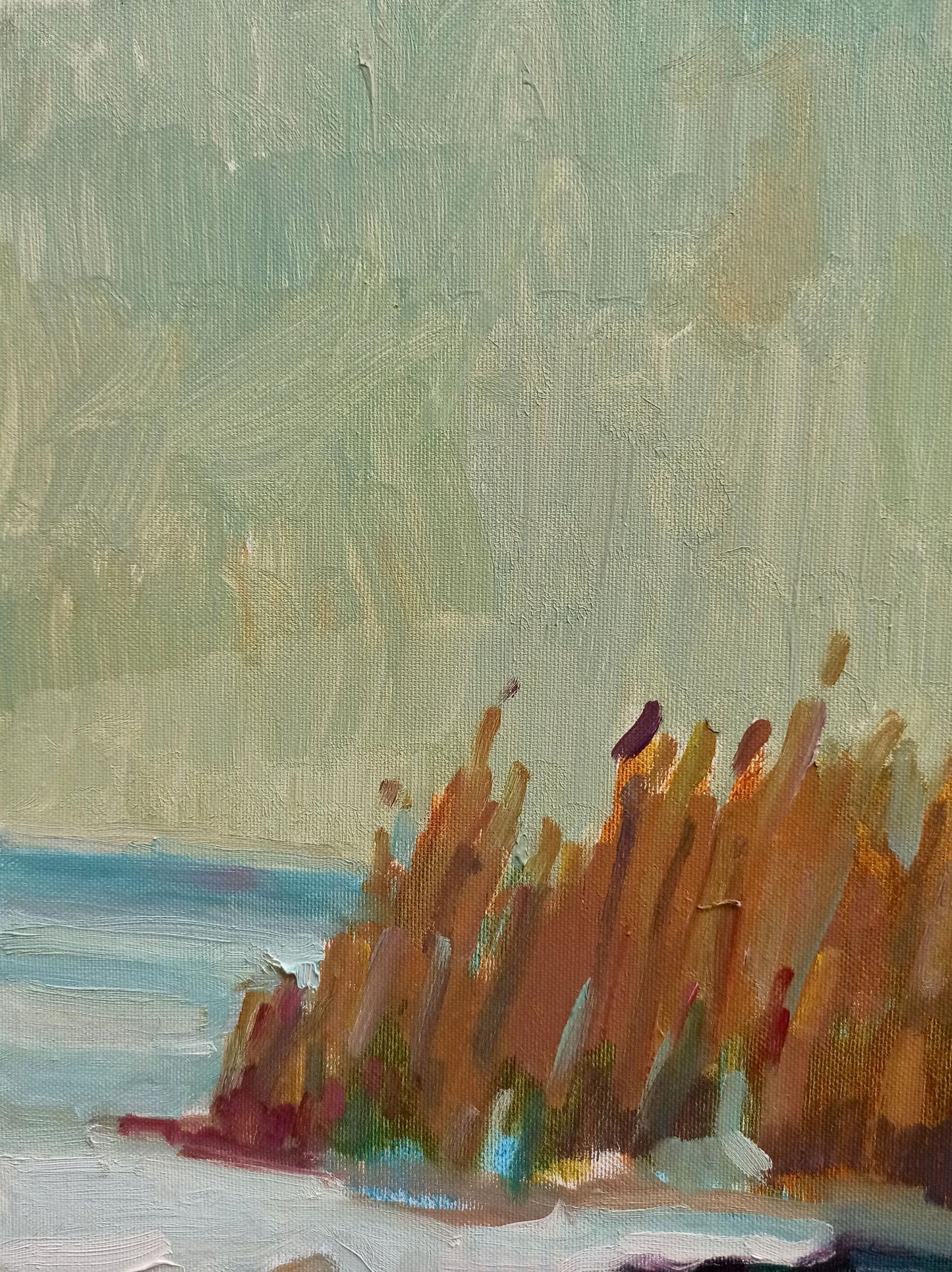Peter Dobrev's oil painting captures the essence of spring