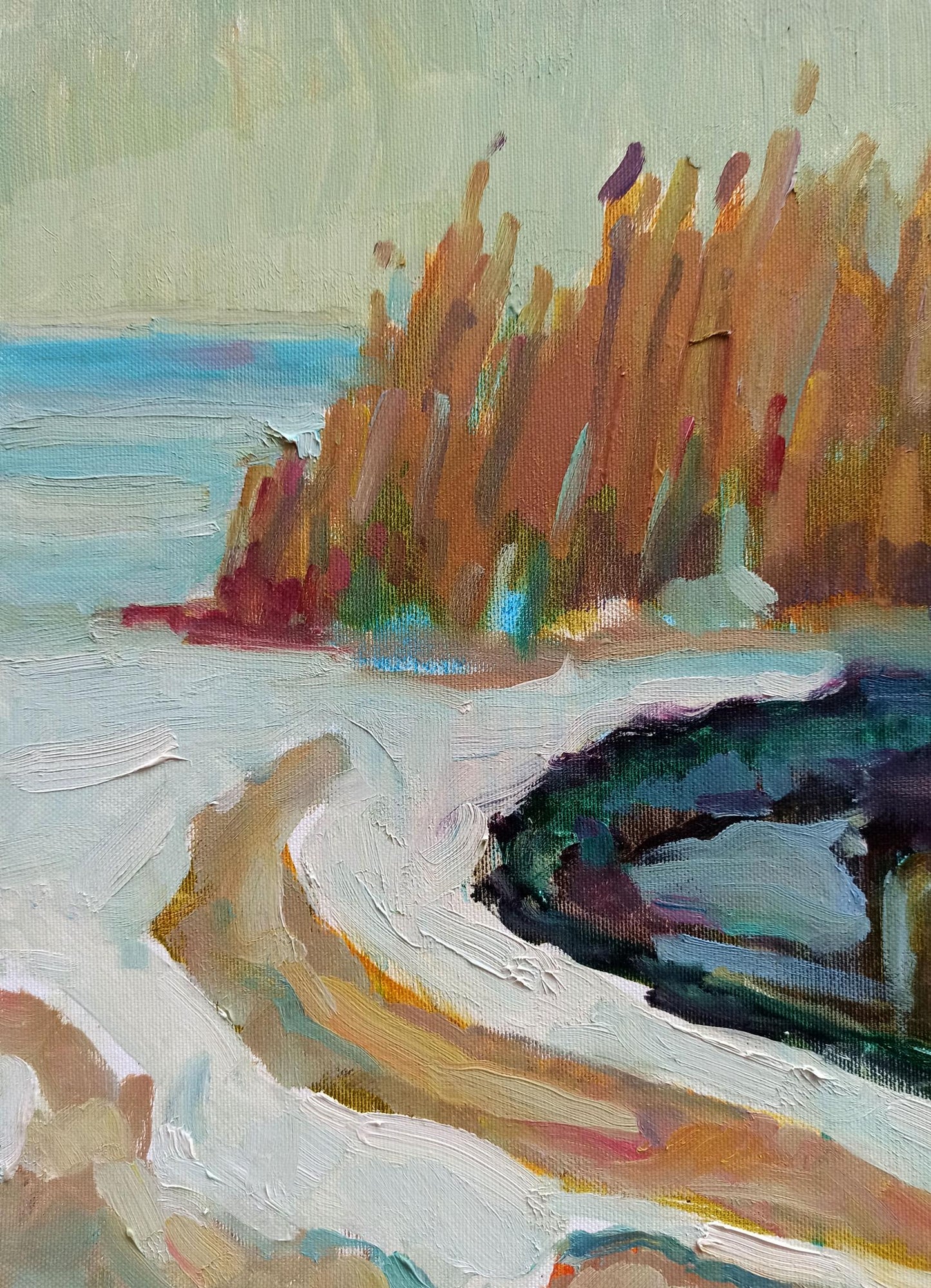 Through his oil painting, Peter Dobrev brings the spirit of spring to life