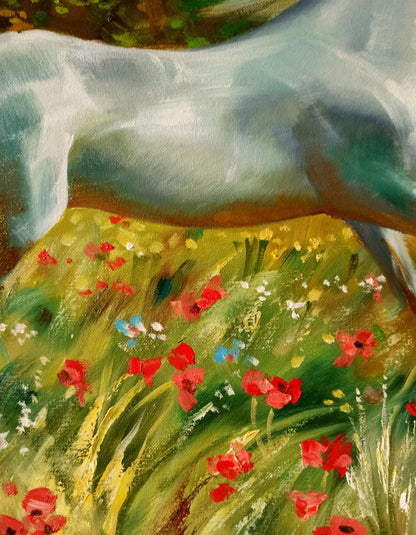Oil painting Wind in the mane Anatoly Borisovich Tarabanov