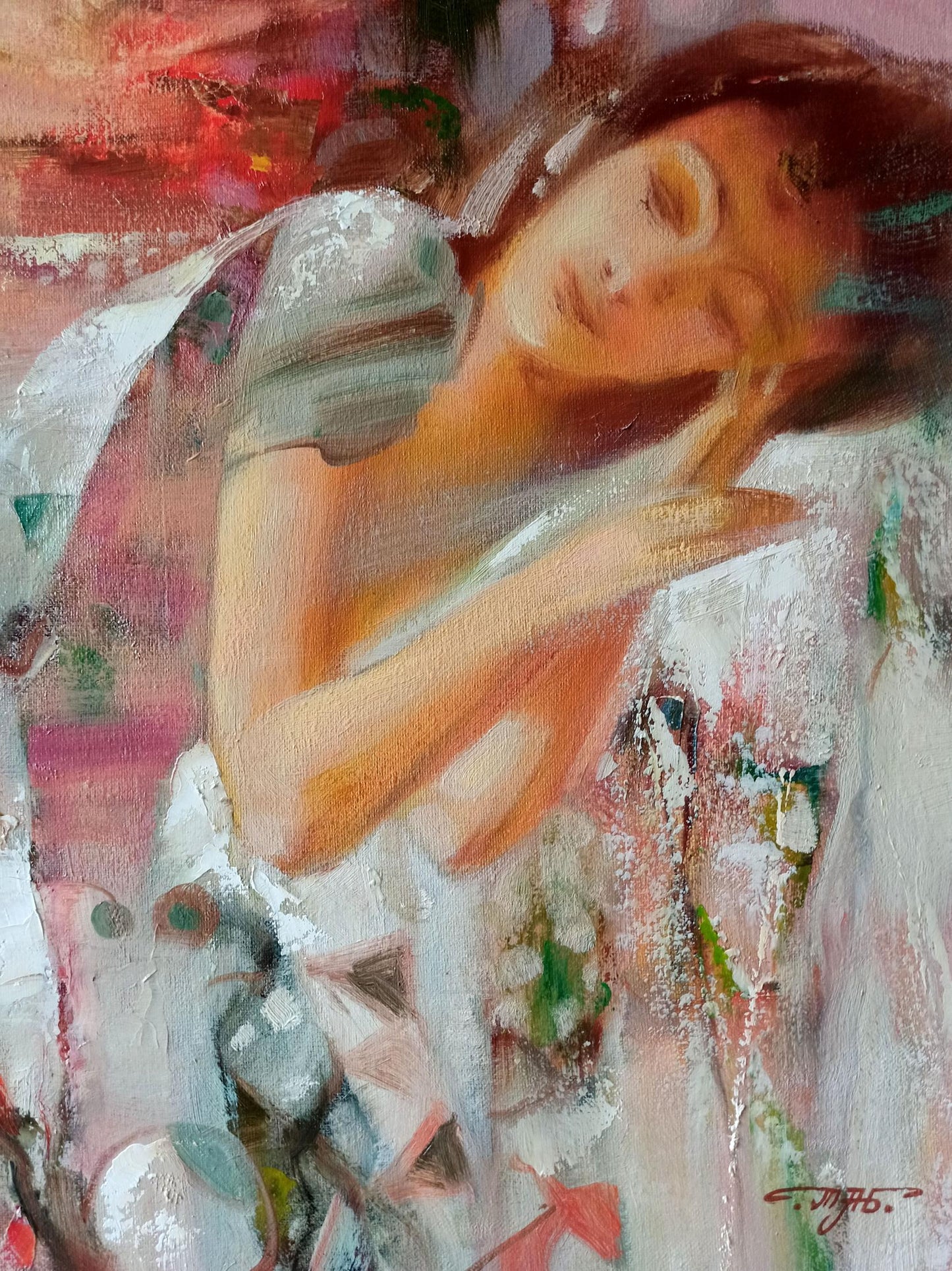 Abstract oil painting Morning Anatoly Borisovich Tarabanov