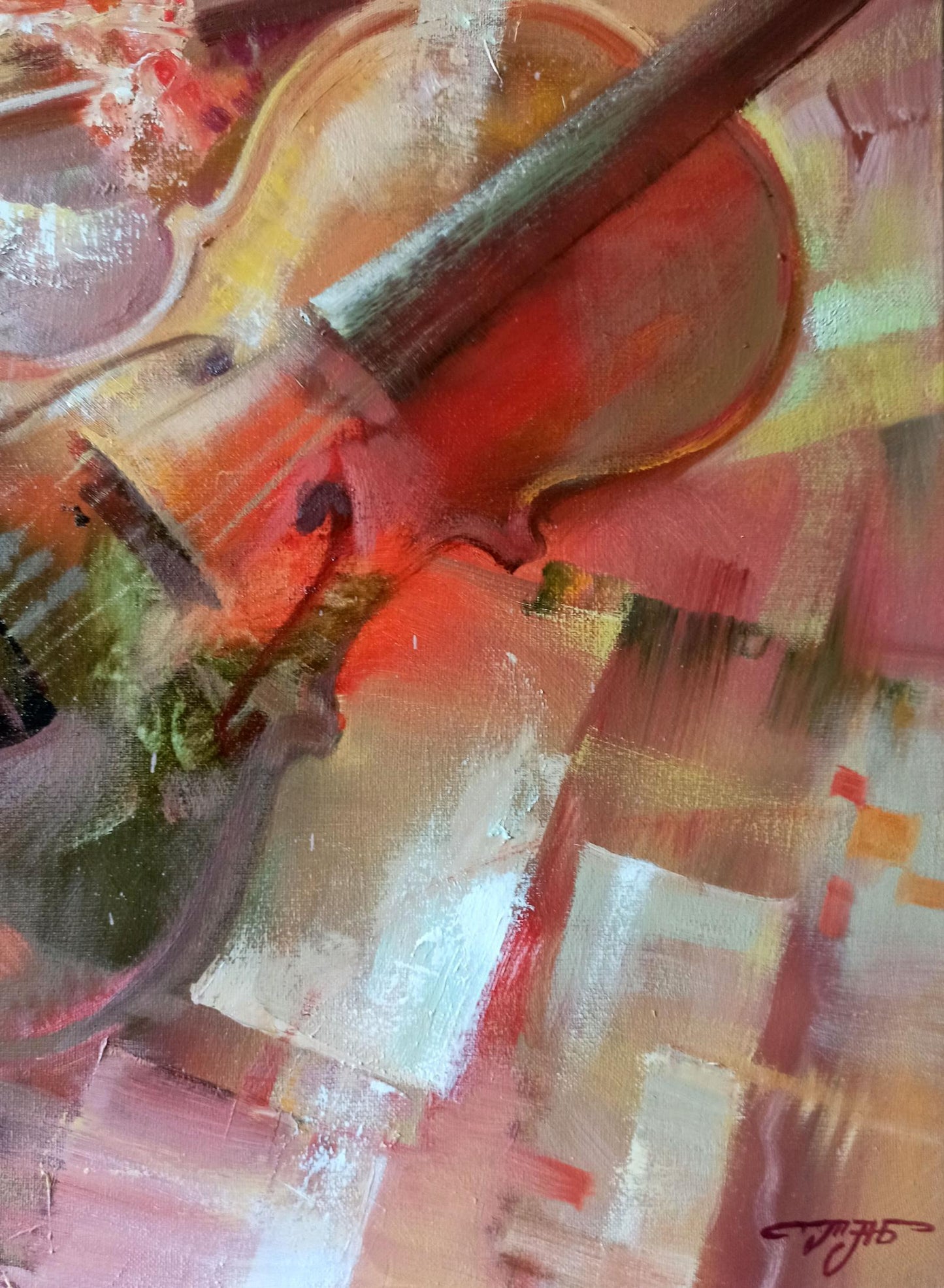 Abstract oil painting Melodic Rhapsody Anatoly Tarabanov