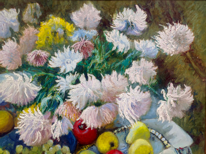 Oil painting Chrysanthemums Maksimenko Nikolay Antonovich