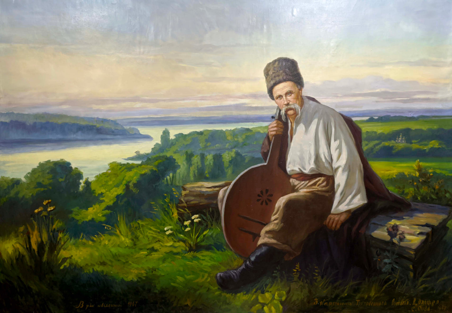 Oil painting Portrait of Shevchenko