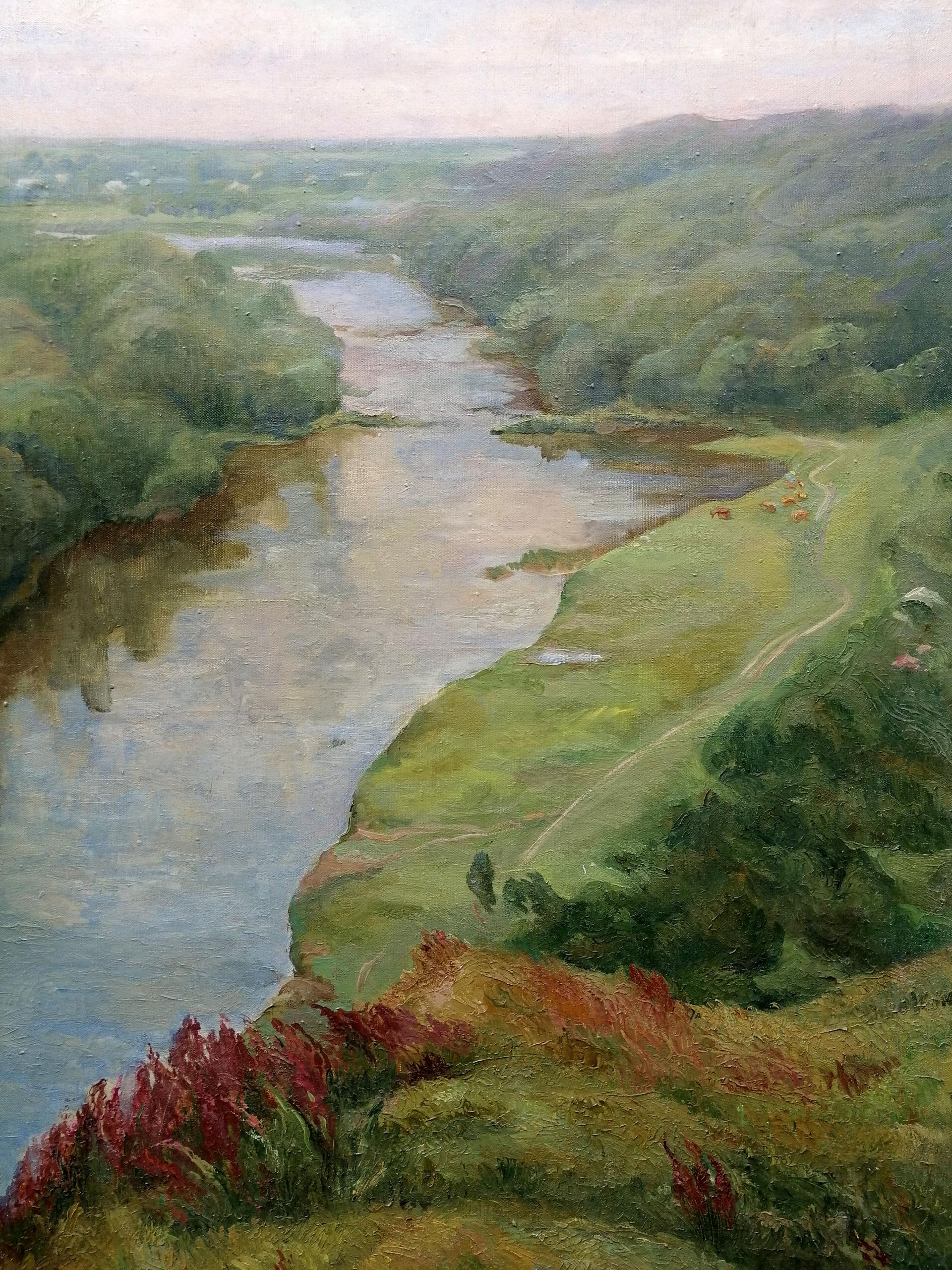 Oil painting path along the river Babentsova Olena Viktorivna