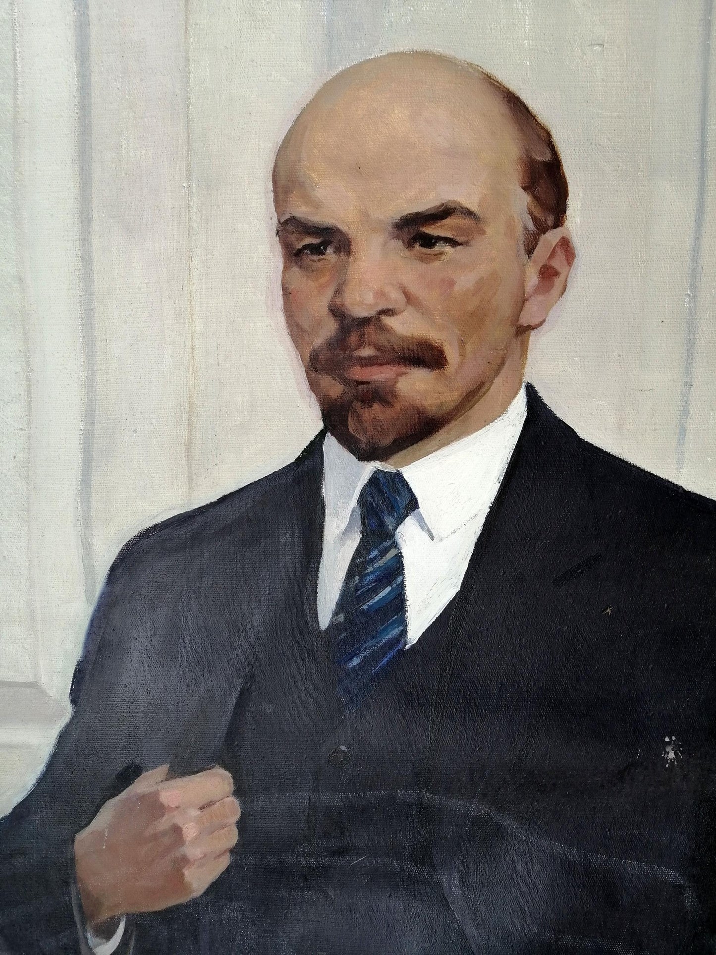 Social realism oil painting Full-length portrait of Lenin Unknown artist