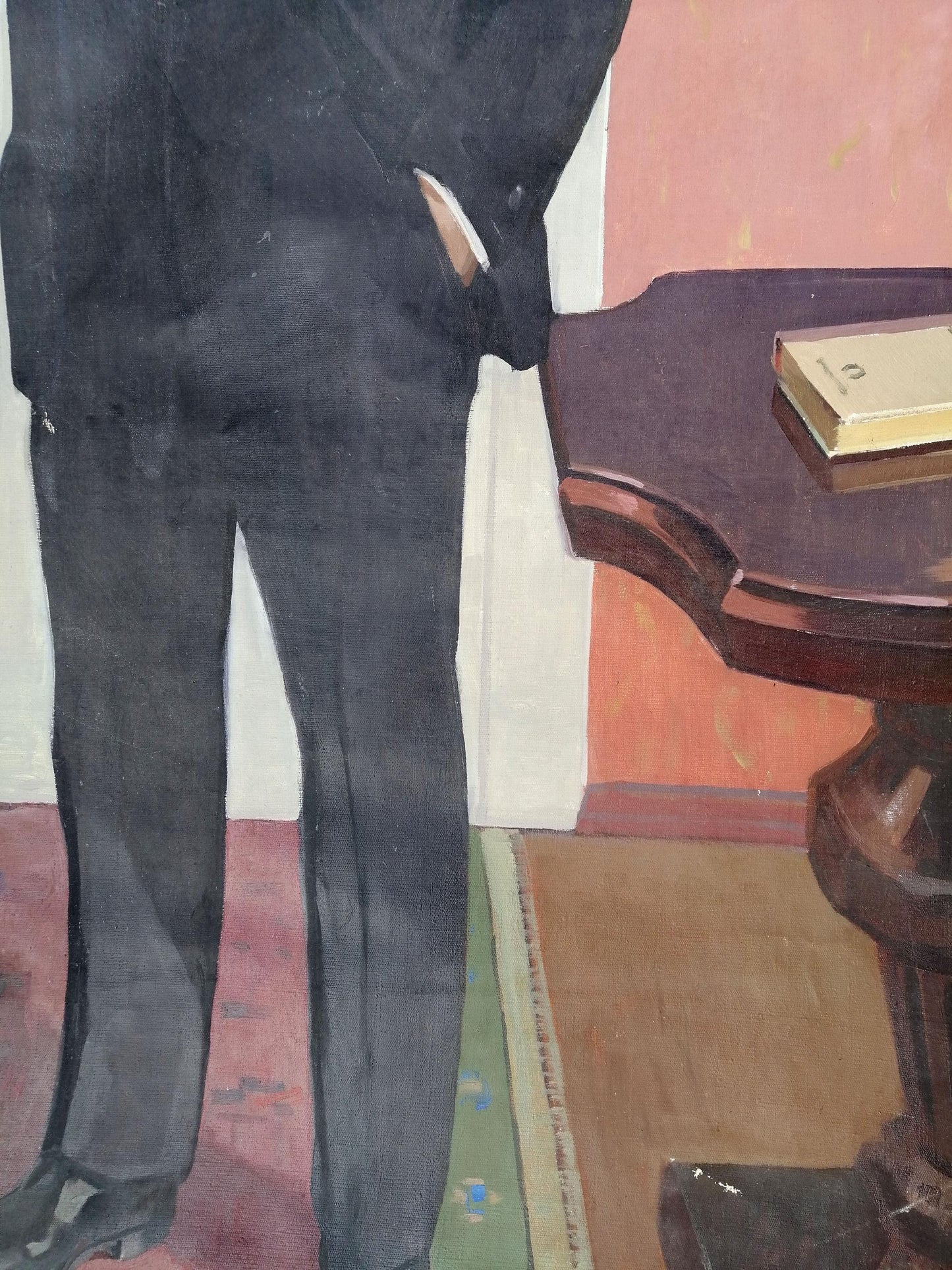 Social realism oil painting Full-length portrait of Lenin Unknown artist