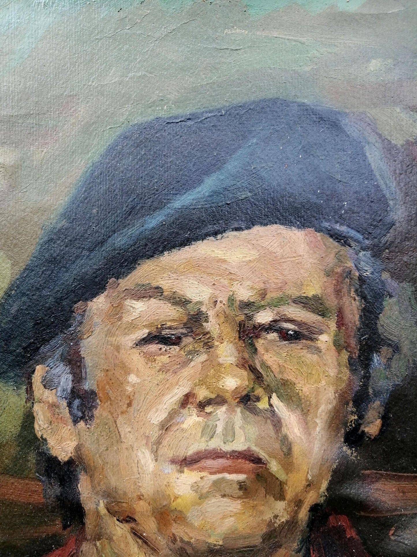 Oil painting Portrait of a man Rzayev Ibragim Sharza oglu