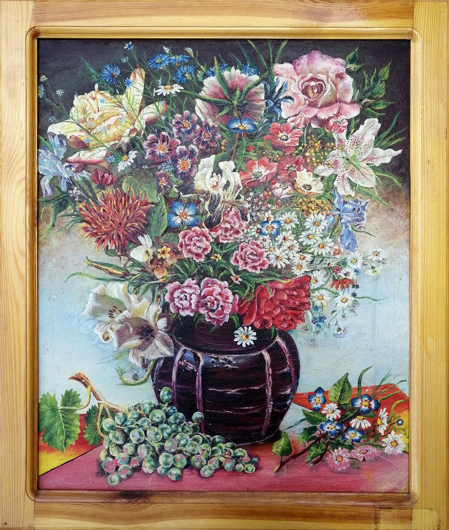 Oil painting Spring flowers Unknown artist