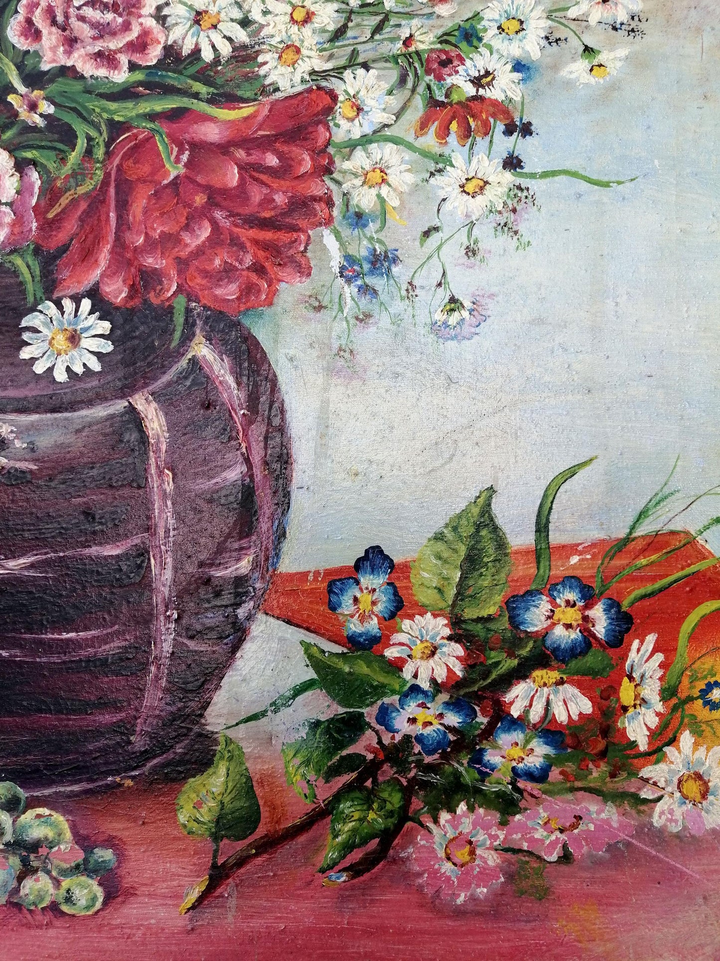 Oil painting Spring flowers Unknown artist