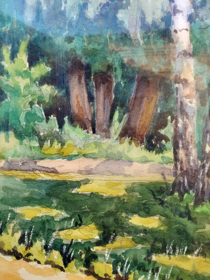 Watercolor painting In Berezovka V. G. Zashkvara