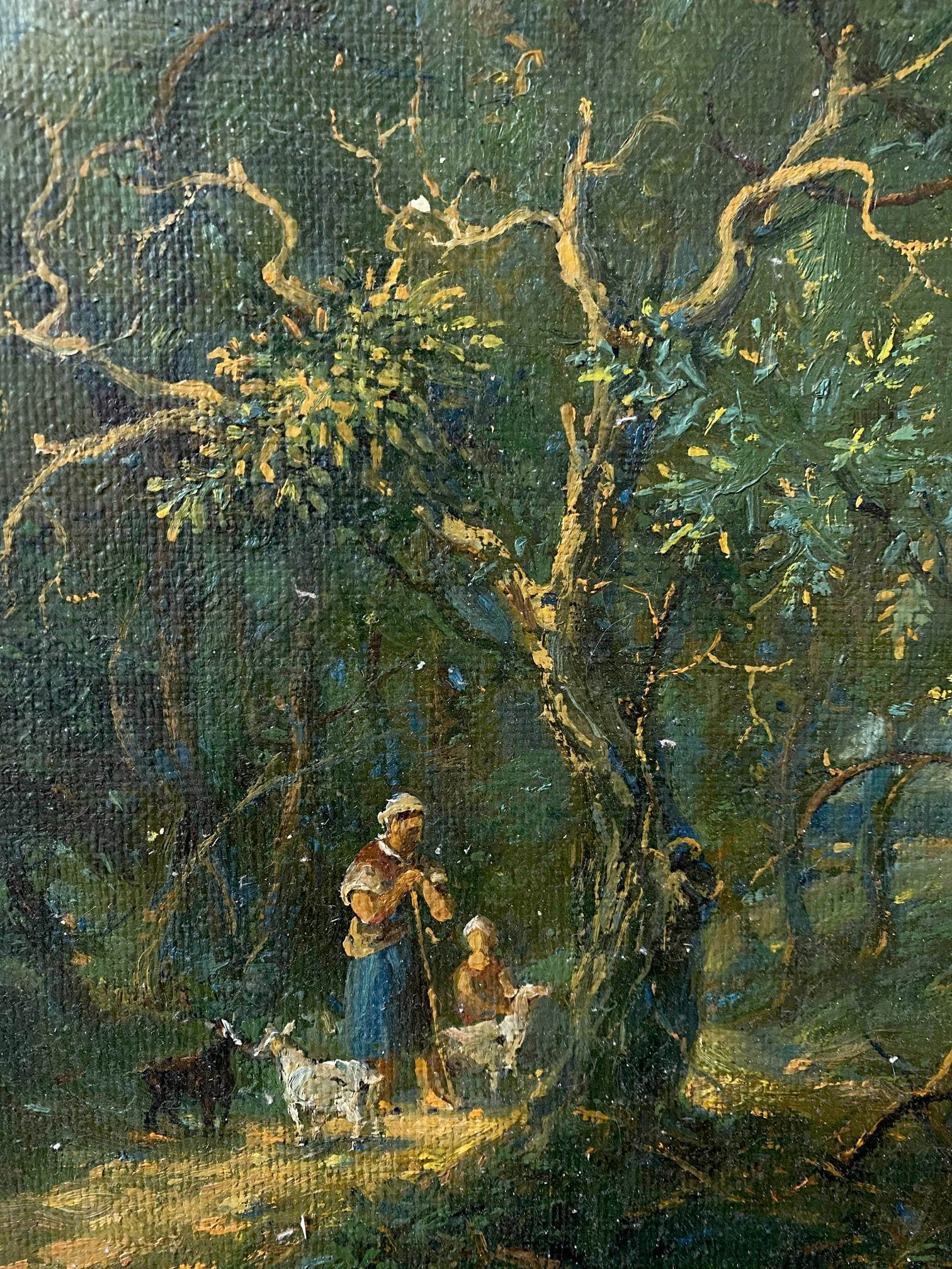 oil forest painting