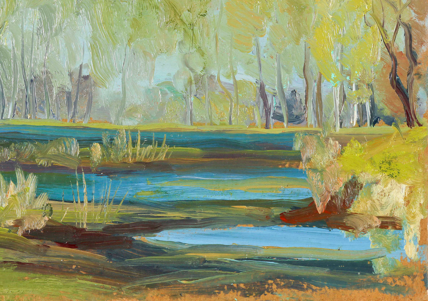 Oil painting depicting "The Swamp of Sorrow"