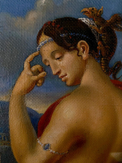 oil portrait girl