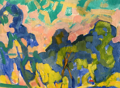 Abstract oil painting Landscape of fields  Kiyansky Yuri Ivanovich