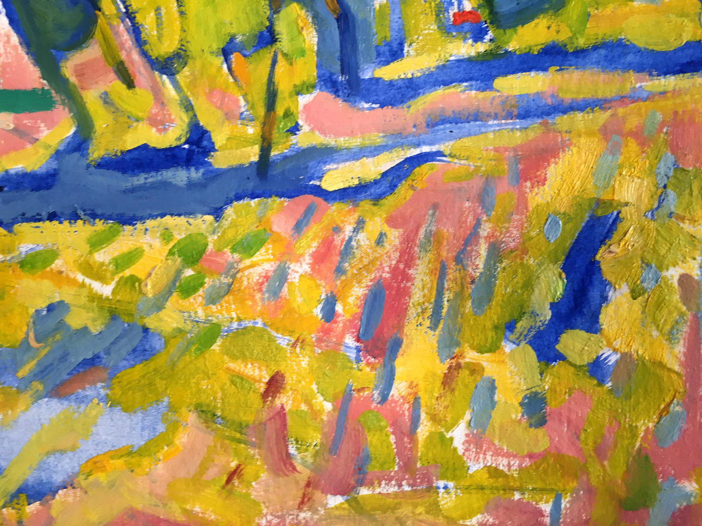 Abstract oil painting Landscape of fields  Kiyansky Yuri Ivanovich