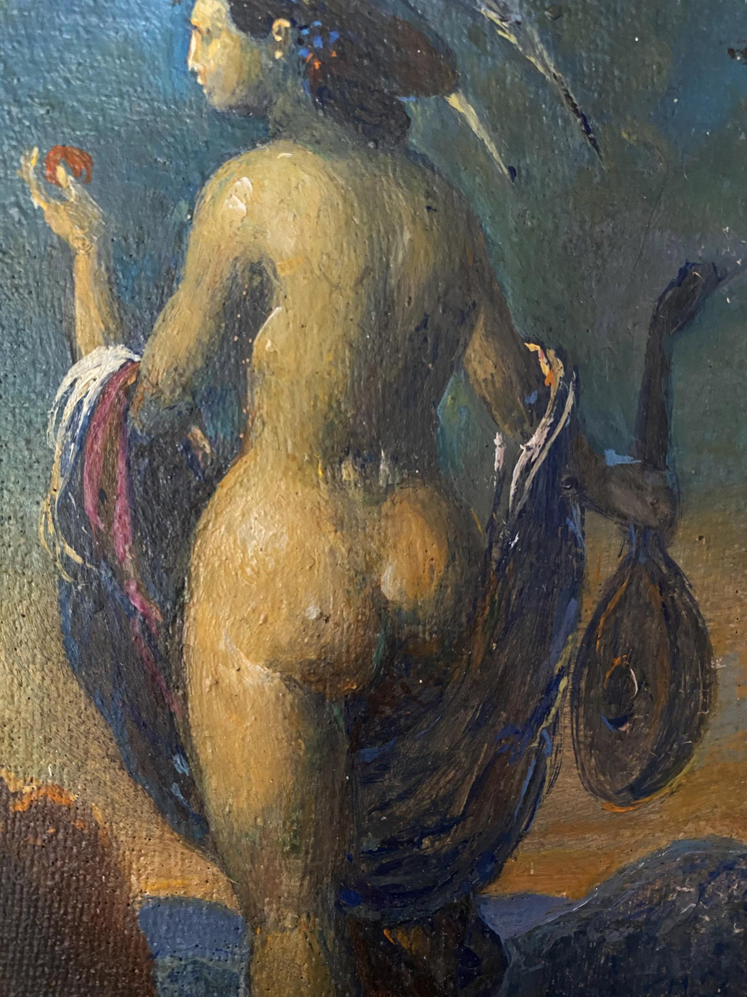 oil portrait girl