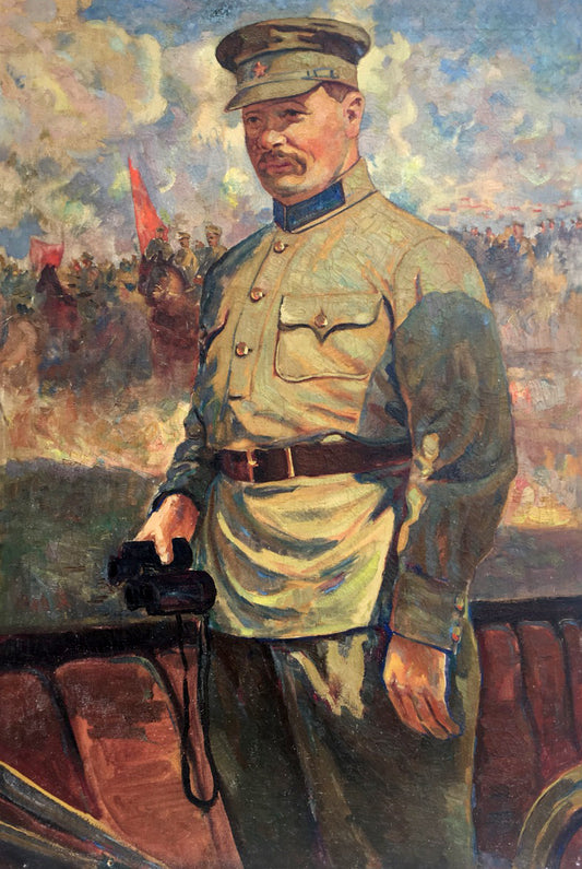 Oil painting Red commander Vinokurova Maria Yakovlevna