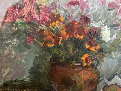 Oil painting Still life with flowers Petrashevsky Stanislav Vasilievich