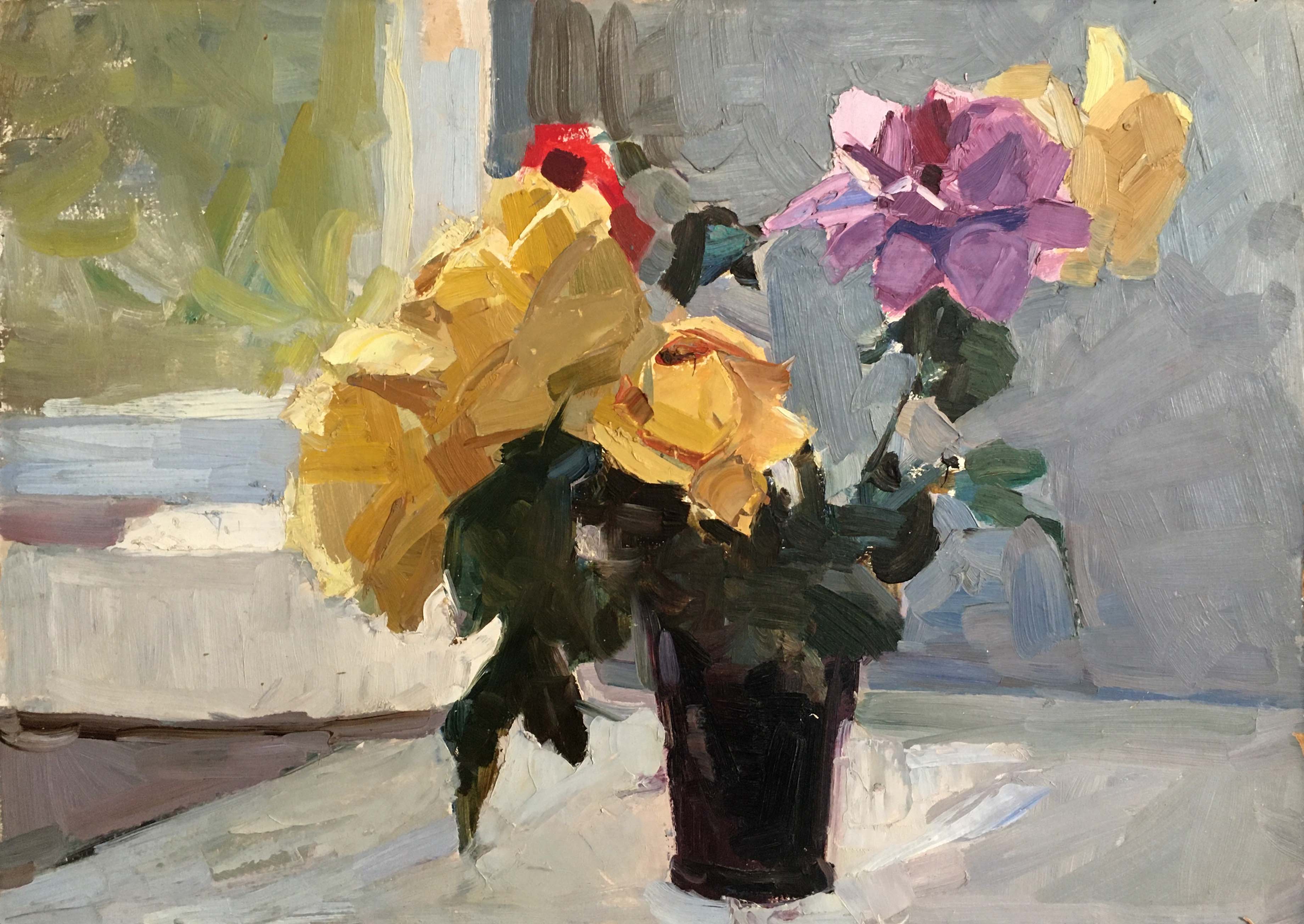 Oil painting Flowers Alishevich