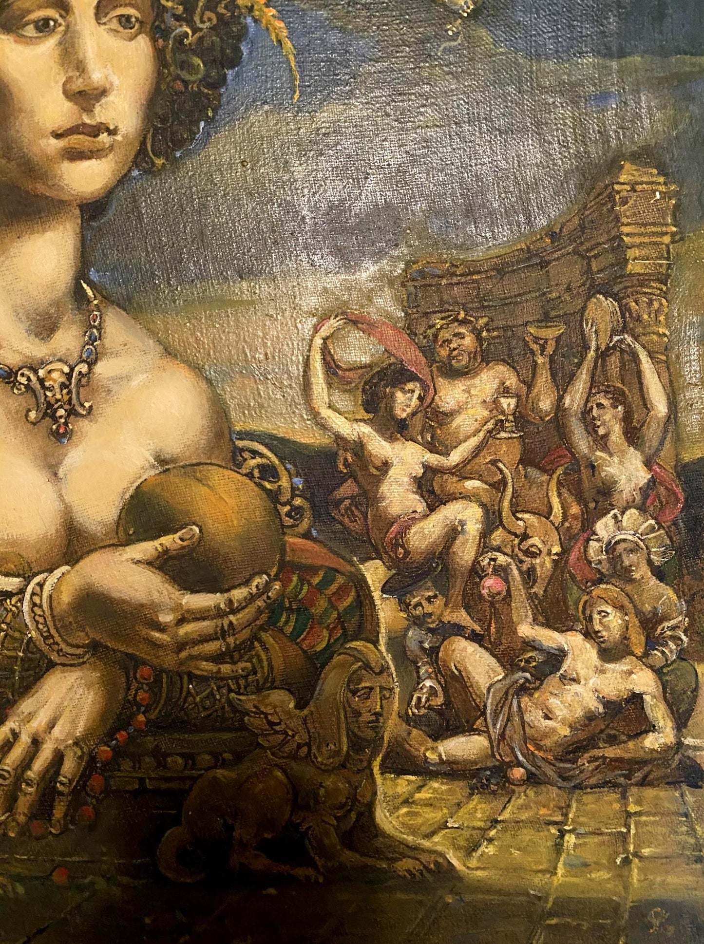 oil mythology painting